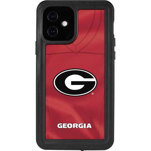 University of Georgia Red Jersey iPhone 12 Waterproof Case