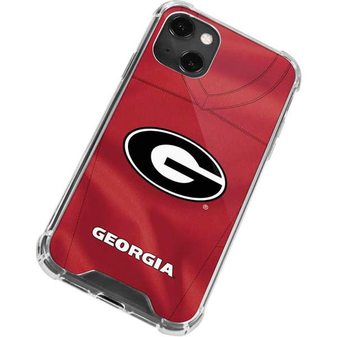 University of Georgia Red Jersey iPhone 13 Mini Clear Case