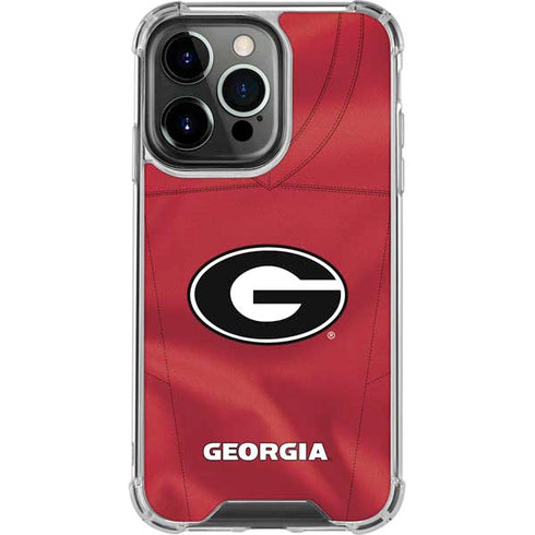 University of Georgia Red Jersey iPhone 13 Pro Clear Case