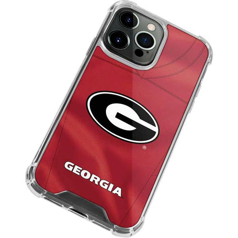 University of Georgia Red Jersey iPhone 13 Pro Max Clear Case