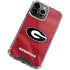 University of Georgia Red Jersey iPhone 14 Pro Clear Case