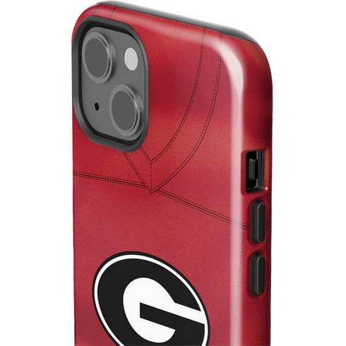 University of Georgia Red Jersey iPhone 15 Plus Impact Case