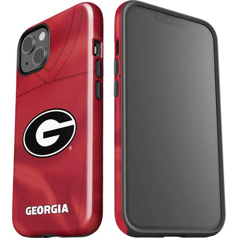University of Georgia Red Jersey iPhone 15 Plus Impact Case