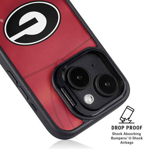 University of Georgia Red Jersey iPhone 15 Plus Kickstand Case