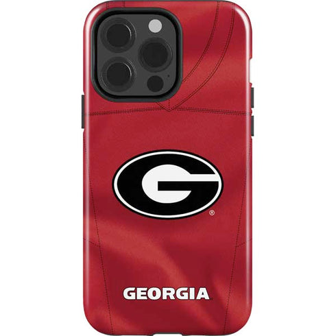 University of Georgia Red Jersey iPhone 15 Pro Impact Case
