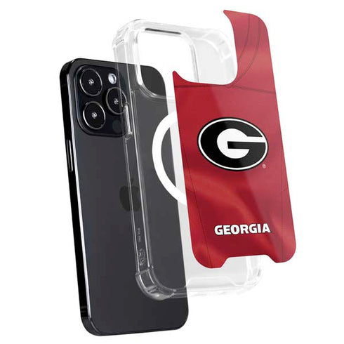 University of Georgia Red Jersey iPhone 15 Pro MagSafe Case
