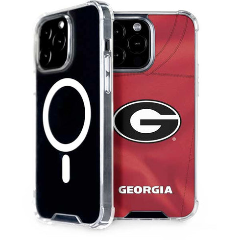 University of Georgia Red Jersey iPhone 15 Pro Max MagSafe Case