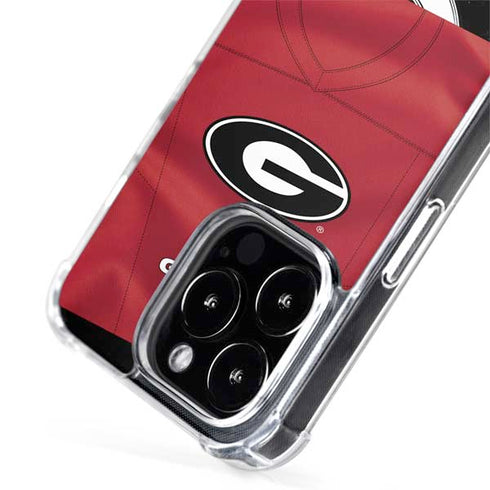 University of Georgia Red Jersey iPhone 15 Pro Max MagSafe Case