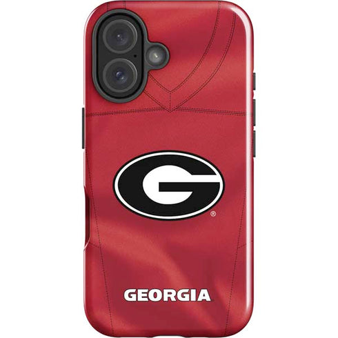University of Georgia Red Jersey iPhone 16 Impact Case