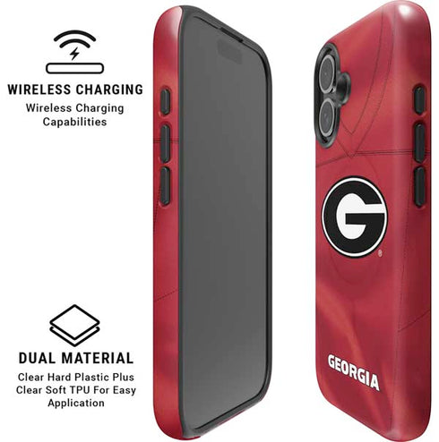 University of Georgia Red Jersey iPhone 16 Magsafe Impact Case