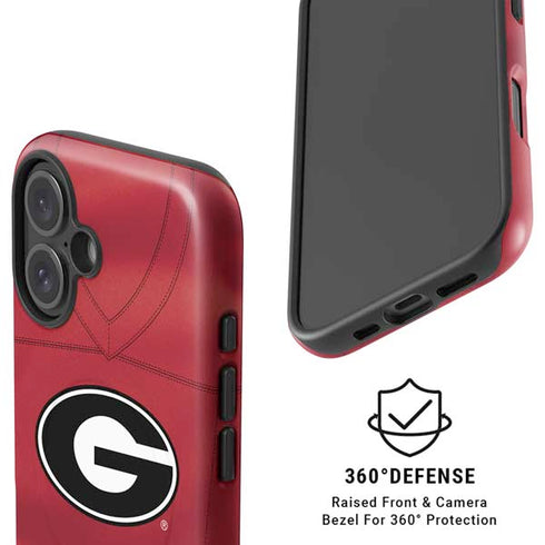 University of Georgia Red Jersey iPhone 16 Plus Magsafe Impact Case