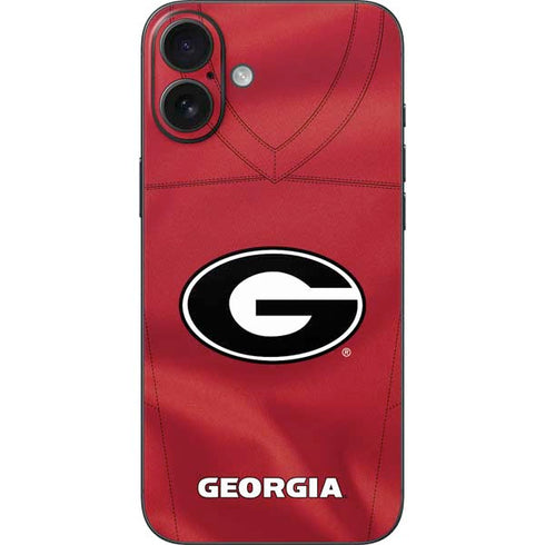 University of Georgia Red Jersey iPhone 16 Plus Skin