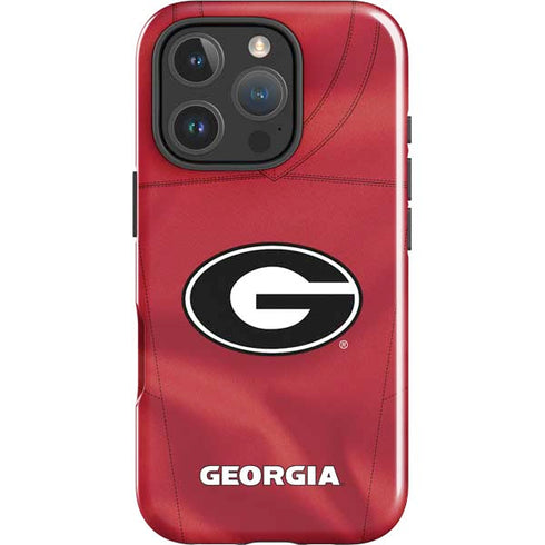 University of Georgia Red Jersey iPhone 16 Pro Impact Case