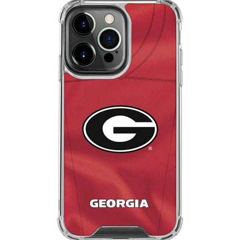 University of Georgia Red Jersey iPhone 16 Pro Max Clear Case