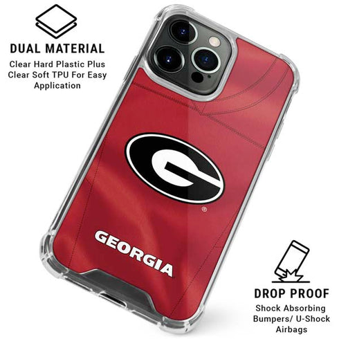 University of Georgia Red Jersey iPhone 16 Pro Max Clear Case