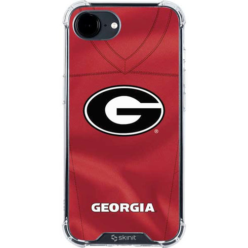 University of Georgia Red Jersey iPhone 16e Clear Case