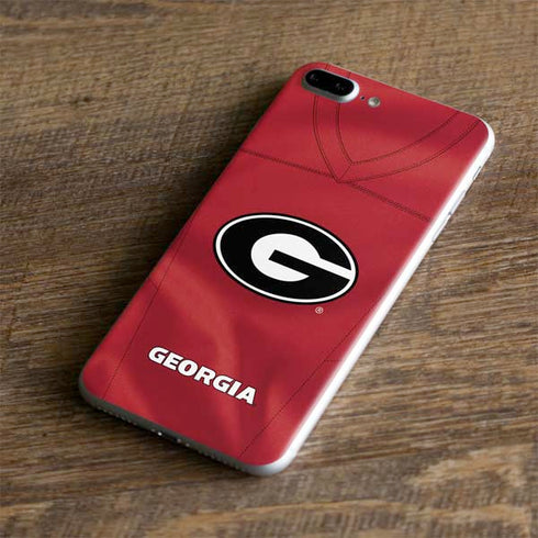 University of Georgia Red Jersey iPhone 8 Plus Skin