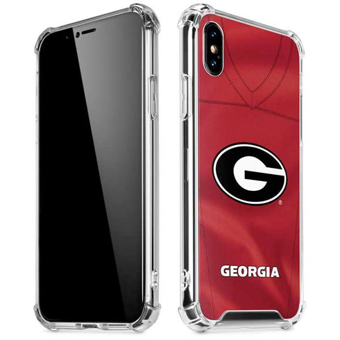 University of Georgia Red Jersey iPhone X/XS Clear Case