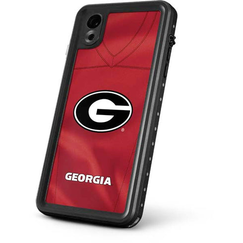 University of Georgia Red Jersey iPhone XR Waterproof Case