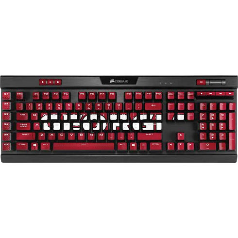 University of Georgia Red Jersey K95 RGB PLATINUM Mechanical Gaming Keyboard Skin