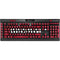 University of Georgia Red Jersey K95 RGB PLATINUM Mechanical Gaming Keyboard Skin