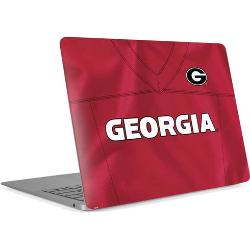 University of Georgia Red Jersey Apple MacBook Air Skin