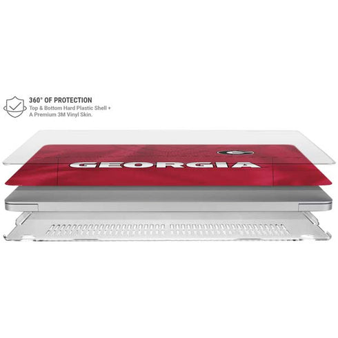 University of Georgia Red Jersey MacBook Air 15in (2023-2025) Case plus Skin