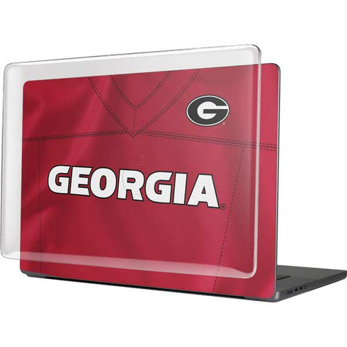 University of Georgia Red Jersey MacBook Pro 16in (2021-25) Case plus Skin