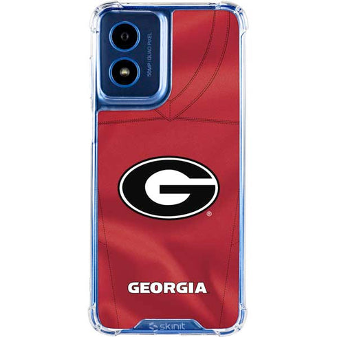 University of Georgia Red Jersey Moto G 5G (2024) Clear Case