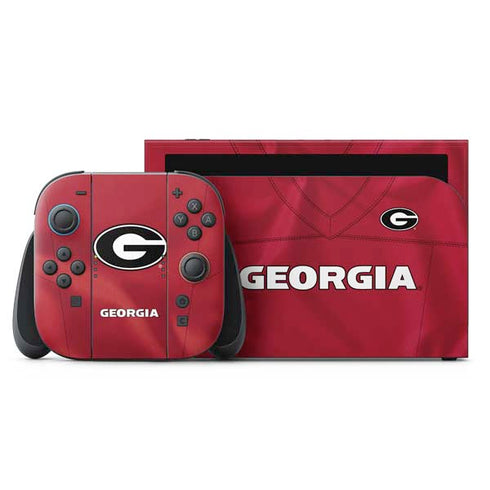 University of Georgia Red Jersey Nintendo Skins