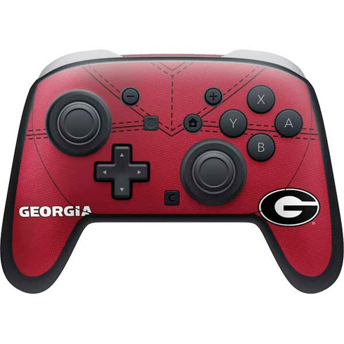 University of Georgia Red Jersey Nintendo Switch 2 (2025) Pro Controller Skin