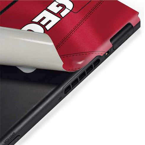 University of Georgia Red Jersey Nintendo Switch Bundle Skin