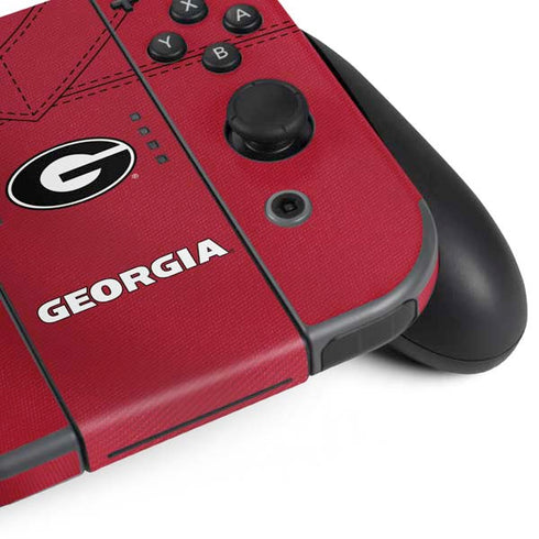 University of Georgia Red Jersey Nintendo Switch Bundle Skin