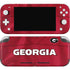 University of Georgia Red Jersey Nintendo Skins