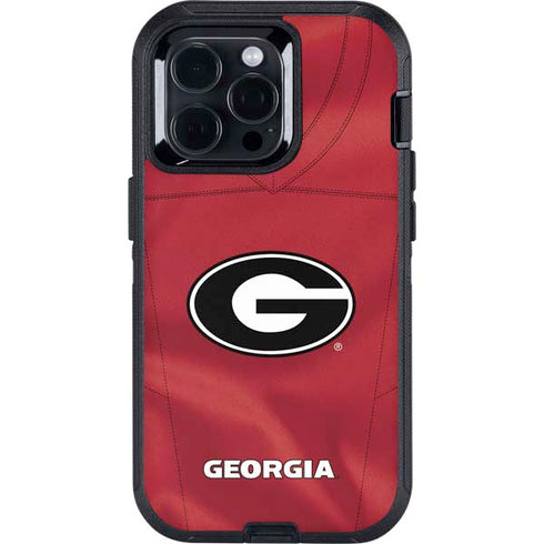 University of Georgia Red Jersey Otterbox Defender iPhone Skin