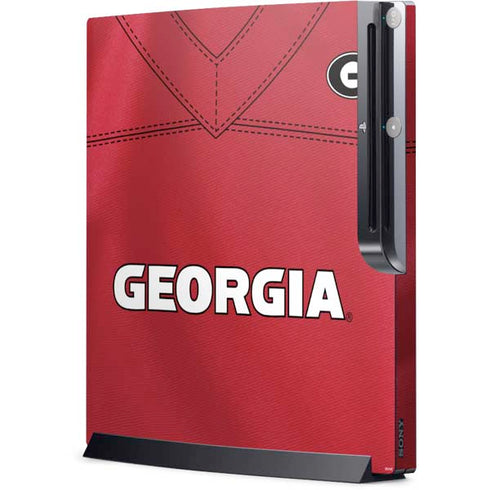 University of Georgia Red Jersey Playstation 3 & PS3 Slim Skin