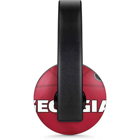 University of Georgia Red Jersey PlayStation 4 Gold Wireless Headset Skin