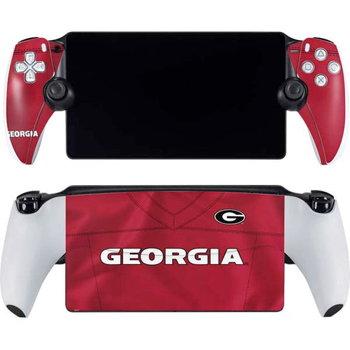 University of Georgia Red Jersey PlayStation Portal Remote Player Skin