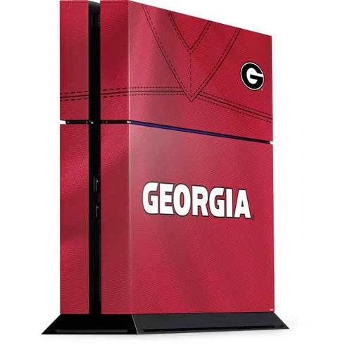 University of Georgia Red Jersey PS4 Console Skin