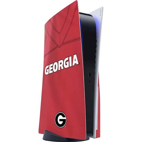 University of Georgia Red Jersey PS5 Console Skin
