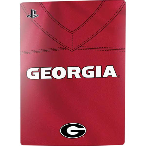 University of Georgia Red Jersey PS5 Digital Edition Console Skin