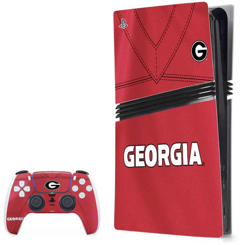 University of Georgia Red Jersey PS5 Pro Bundle Skin