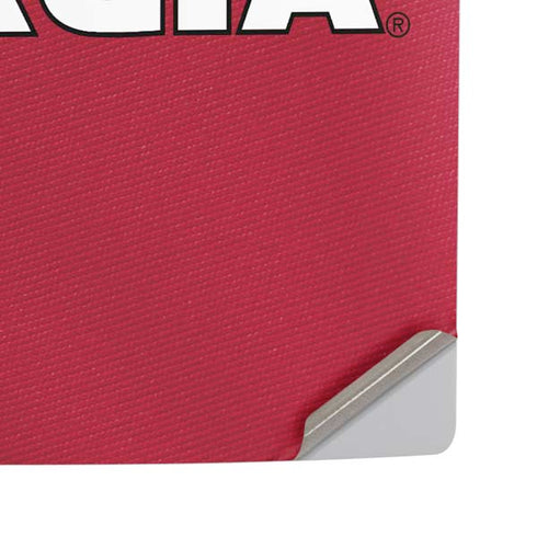 University of Georgia Red Jersey PS5 Pro Disk Console Skin