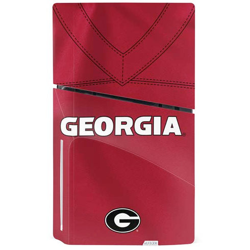 University of Georgia Red Jersey PS5 Slim Disk Console Skin