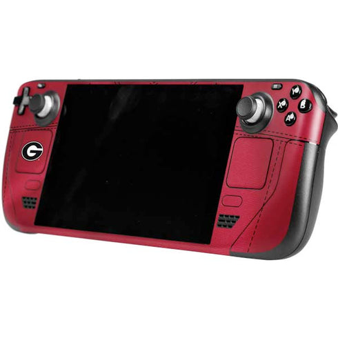 University of Georgia Red Jersey Steam Deck Handheld Gaming Computer OLED Skin