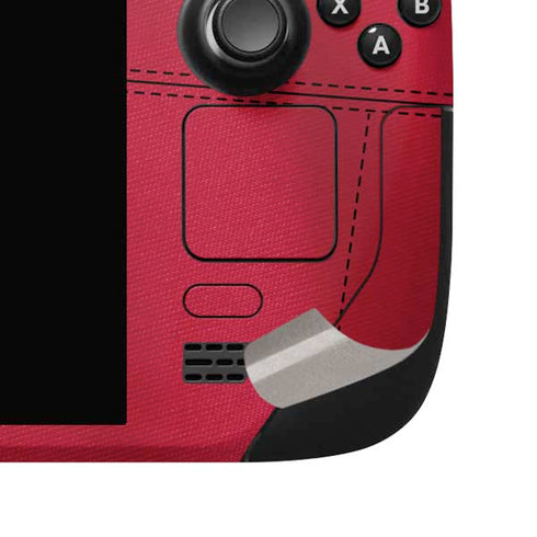 University of Georgia Red Jersey Steam Deck Handheld Gaming Computer OLED Skin