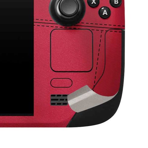 University of Georgia Red Jersey Steam Deck Handheld Gaming Computer Skin