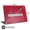 University of Georgia Red Jersey Universal Laptop 15in (12.2 x 8.8in) Skin