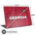 University of Georgia Red Jersey Universal Laptop 18in (14.6 x 10.6in) Skin
