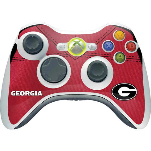University of Georgia Red Jersey Xbox 360 Wireless Controller Skin